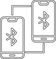 Phone Bluetooth Connected Vecto Icon vector