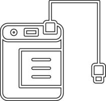 External Hard Drive Vecto Icon vector