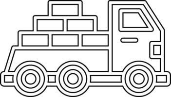 Logistics Delivery Truck Vecto Icon vector