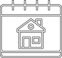 Home Calendar Vecto Icon vector