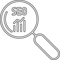 seo buscar vecto icono vector