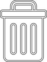 Trash Bin Vecto Icon vector