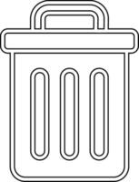 Trash Bin Vecto Icon vector