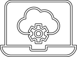 nube informática vecto icono vector