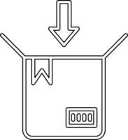 paquete vecto icono vector