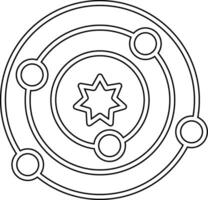 Solar System Vecto Icon vector