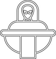 Spaceship Vecto Icon vector