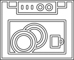 Dish Washer Vecto Icon vector