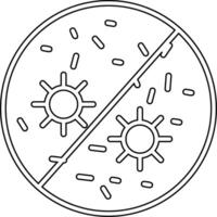 antibacteriano vecto icono vector