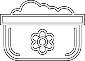 Dishwashing Pot Vecto Icon vector