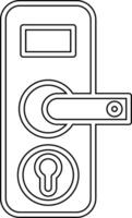 Door Lock Vecto Icon vector