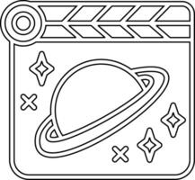 Space Film Vecto Icon vector