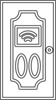 Smart Door Vecto Icon vector