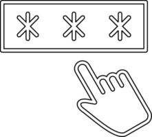 Password Vecto Icon vector