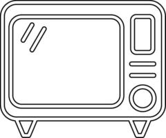 Old Tv Vecto Icon vector