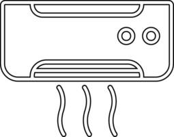aire acondicionador vecto icono vector