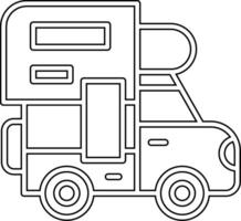 camper vecto icono vector