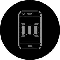 Phone Scanning Vecto Icon vector