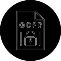 gdpr vecto icono vector