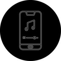 Mobile Music Player Vecto Icon vector