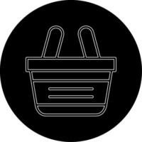 compras cesta vecto icono vector