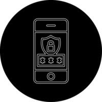 Mobile Security Vecto Icon vector