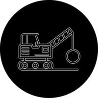 Demolition Truck Vecto Icon vector