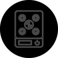 Induction Stove Vecto Icon vector