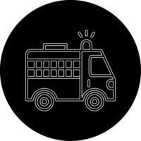 Police Van Vecto Icon vector