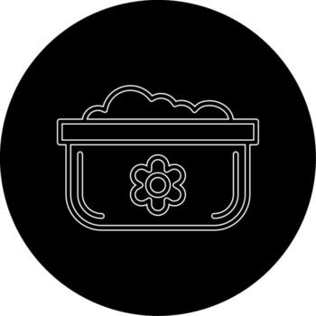 lavar platos maceta vecto icono vector