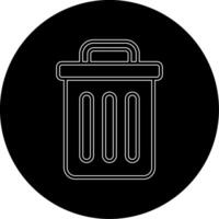 Trash Bin Vecto Icon vector