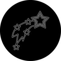 Shooting Stars Vecto Icon vector