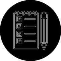 Notepad Writing Vecto Icon vector