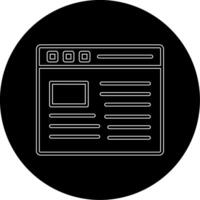 Web Page Vecto Icon vector