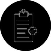 Clipboard Completed Vecto Icon vector