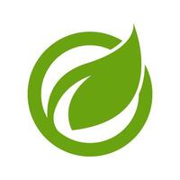Leaf icon logo design vector