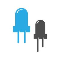 Lamp logo icon design vector