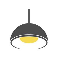 Lamp logo icon design vector