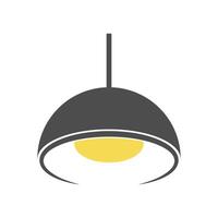 Lamp logo icon design vector