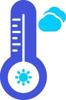 temperatura caliente vecto icono vector