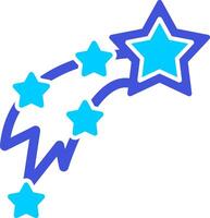 Shooting Stars Vecto Icon vector