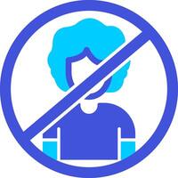 Person Not Allowed Vecto Icon vector