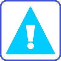 Caution Sign Vecto Icon vector