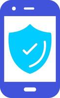 Phone Shield Vecto Icon vector