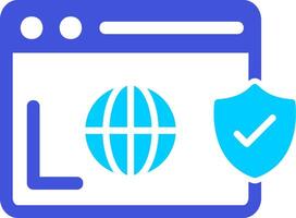 Secure  Browser Vecto Icon vector