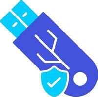 Usb Secure Vecto Icon vector