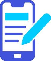 Smartphone Notepad Vecto Icon vector