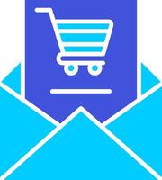 compras correo electrónico vecto icono vector