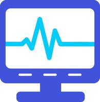 ecg leyendo vecto icono vector