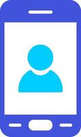 Mobile User Vecto Icon vector